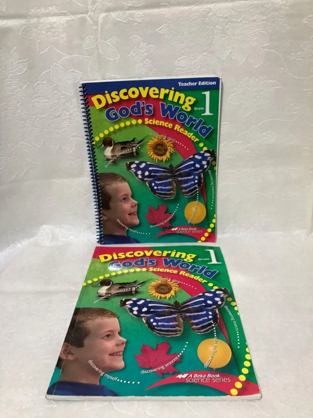Abeka Discovering God’s World 1st Grade Science Teacher & Student